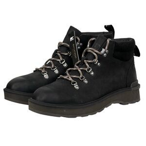 Sorel Hi Line Hiking Boot Women's SZ 10.5 Black Suede Leather NEW Athletic Chunk
